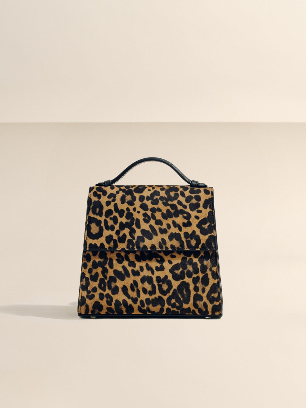 The Small Top Handle - Leopard Suede & Nappa Leather | Hunting Season
