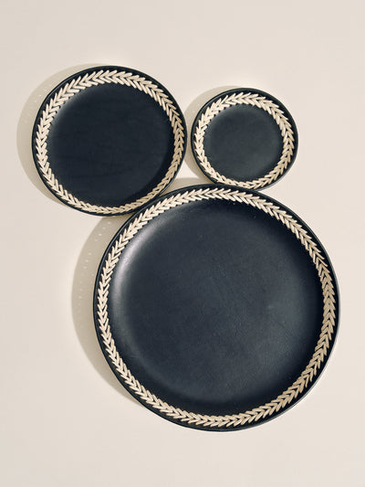 The Tray Set in Iraca Lace Trim
