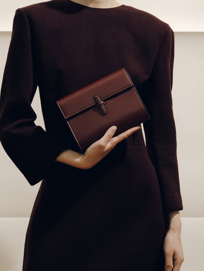 The Small Soft Clutch in Nappa