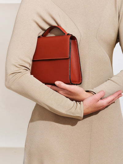 Small Top Handle in Nappa