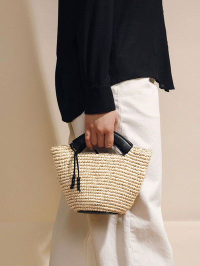 The Small Woven Shopper