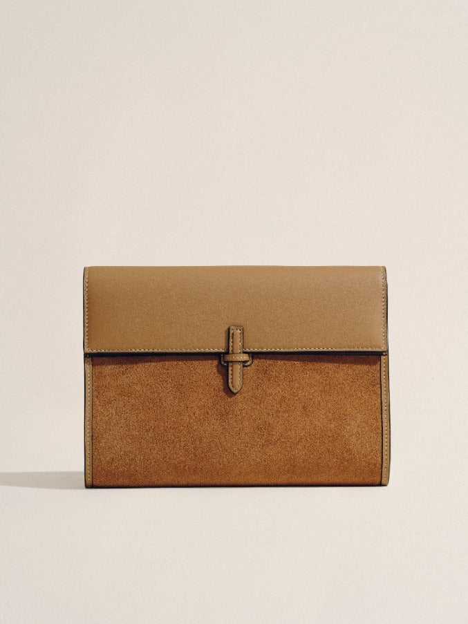 The Large Soft Clutch in Suede Pre Order