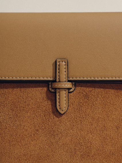 The Large Soft Clutch in Suede Pre Order