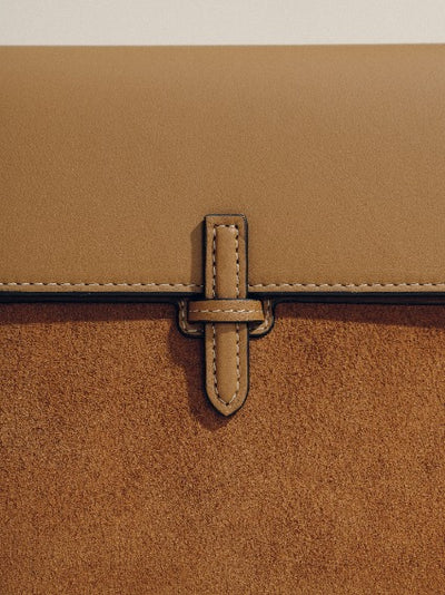 The Large Soft Clutch in Suede Pre Order
