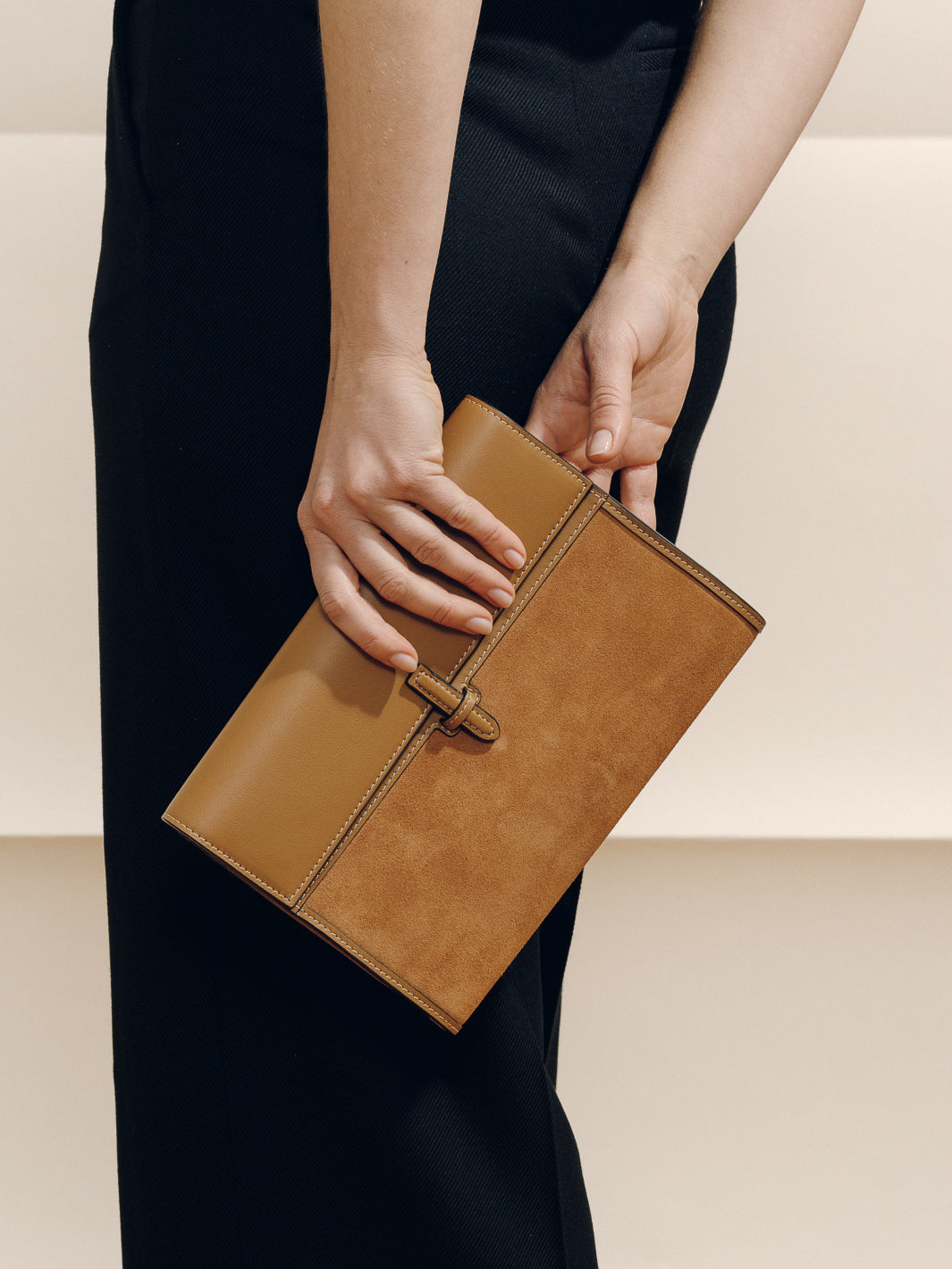 The Large Soft Clutch in Suede Pre Order