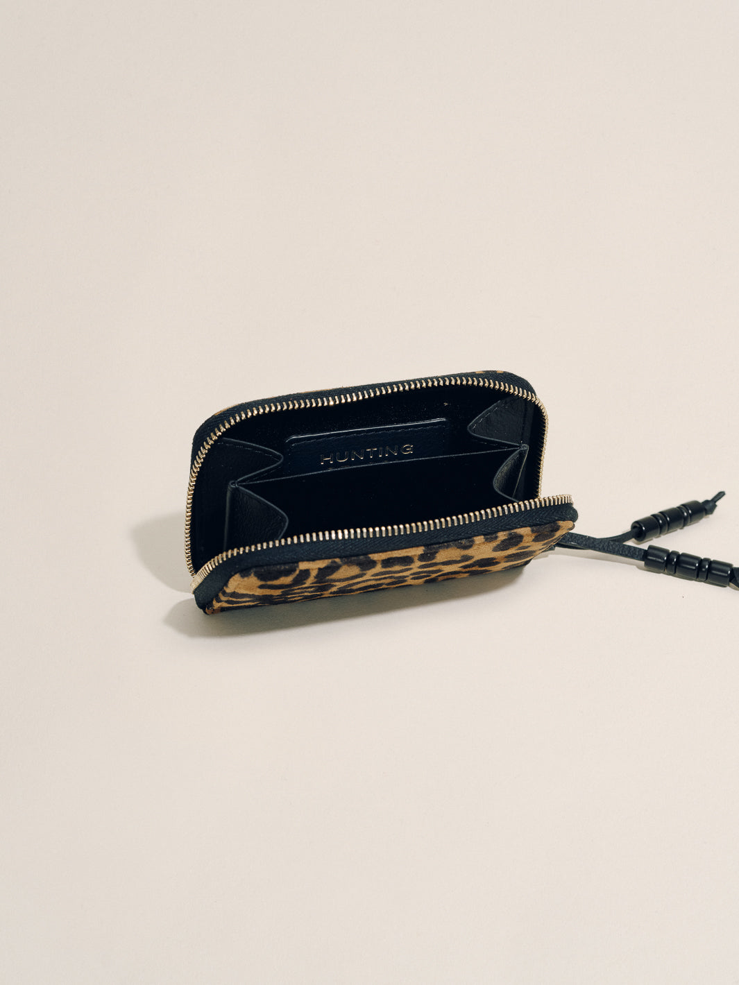 The Small Zip Wallet in Suede Leopard Pre Order