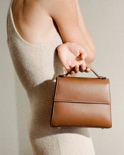 The Medium Top Handle in Nappa Leather