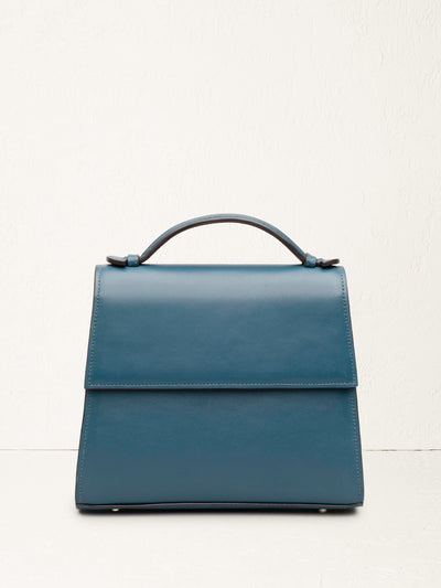 Hunting Season The Medium Top Handle in Nappa Leather#color_teal