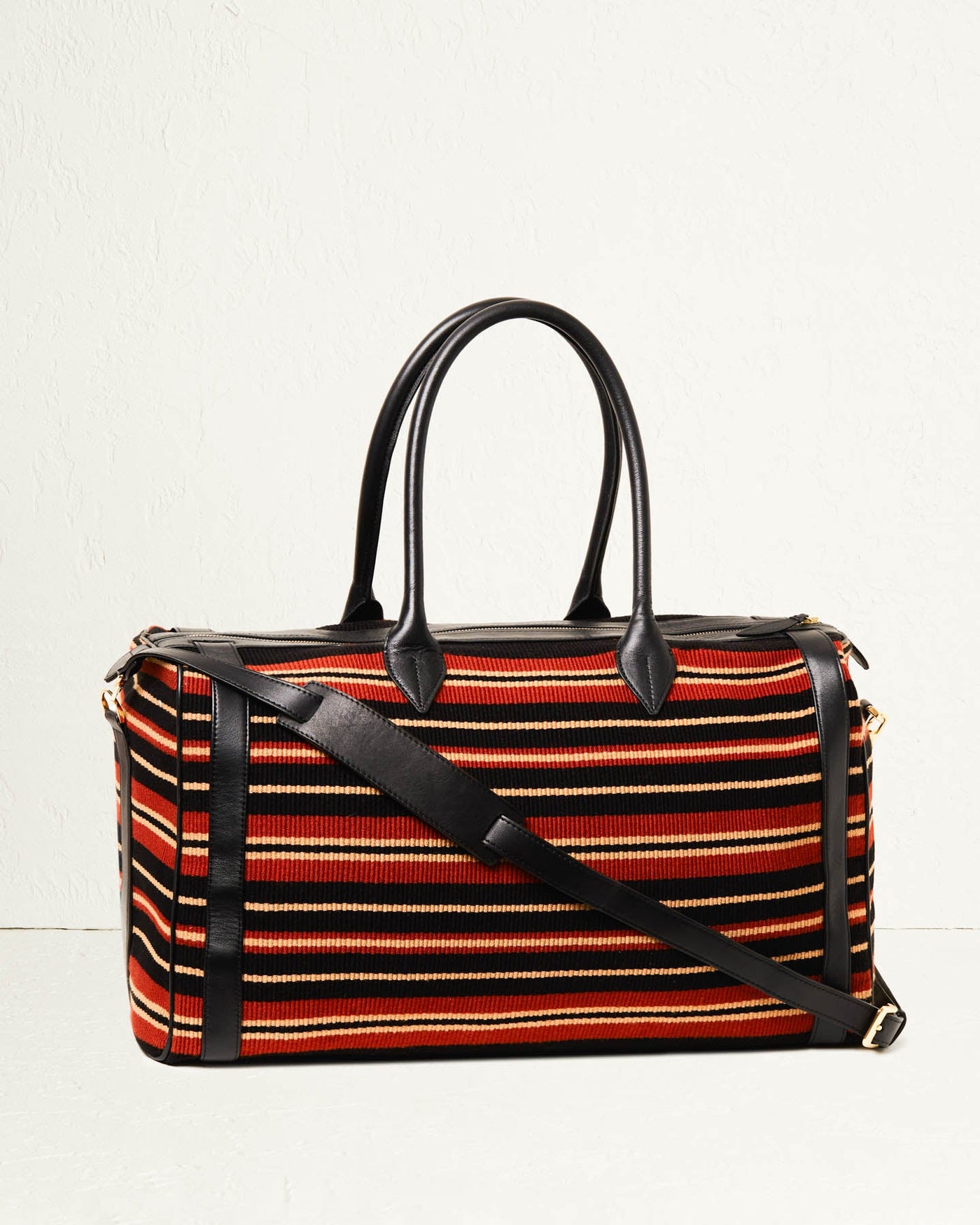 Hunting Season The Weekender in Cotton Stripe#color_red