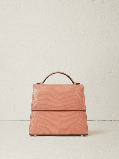 Hunting Season The Small Top Handle in Lizard#color_pastel-pink